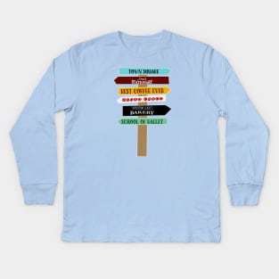 Town Directions Kids Long Sleeve T-Shirt